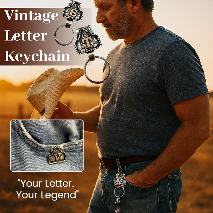 vintage_letter_keychain